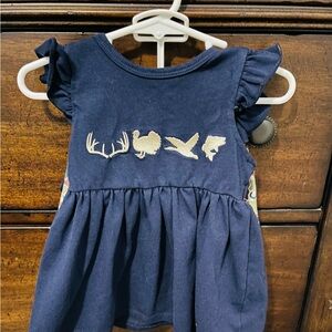 Navy Blue Kids Casual Dress